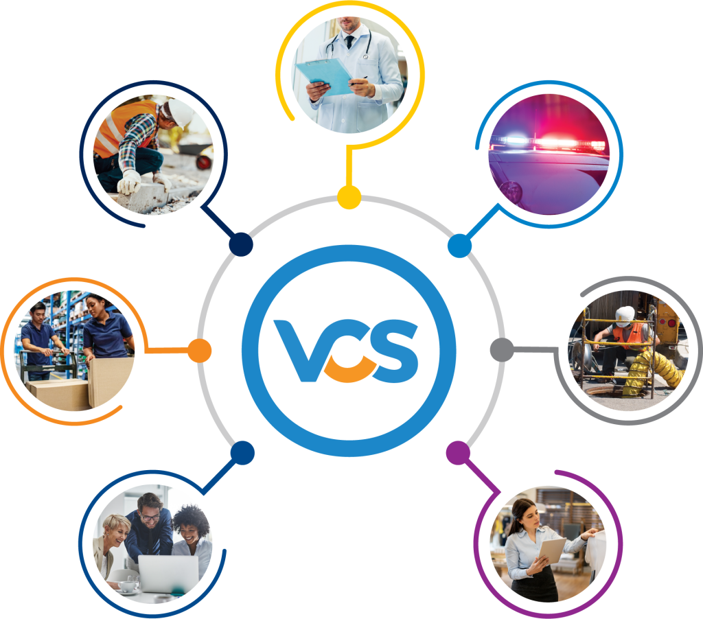 a graphic of the vcs circle of services